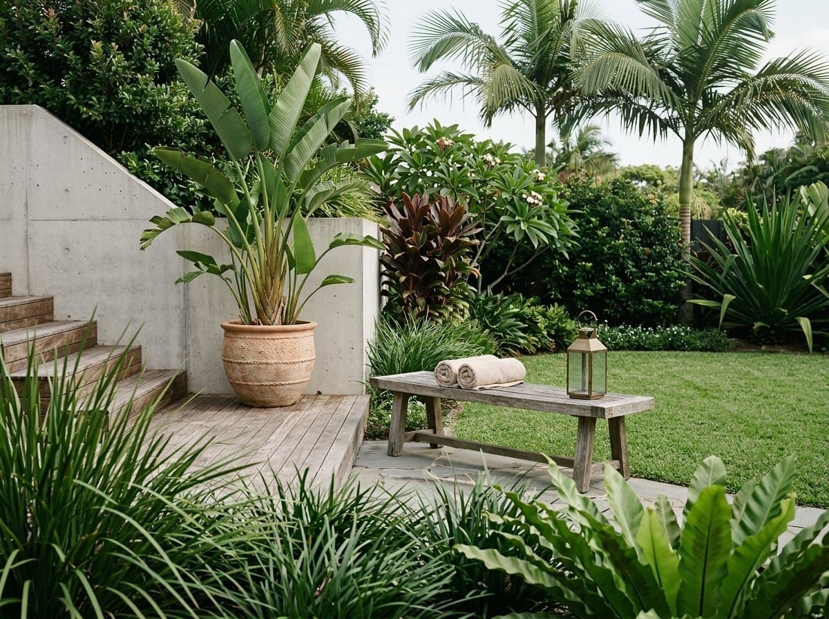 A styled alfresco area at a luxury Sunshine Coast beach house