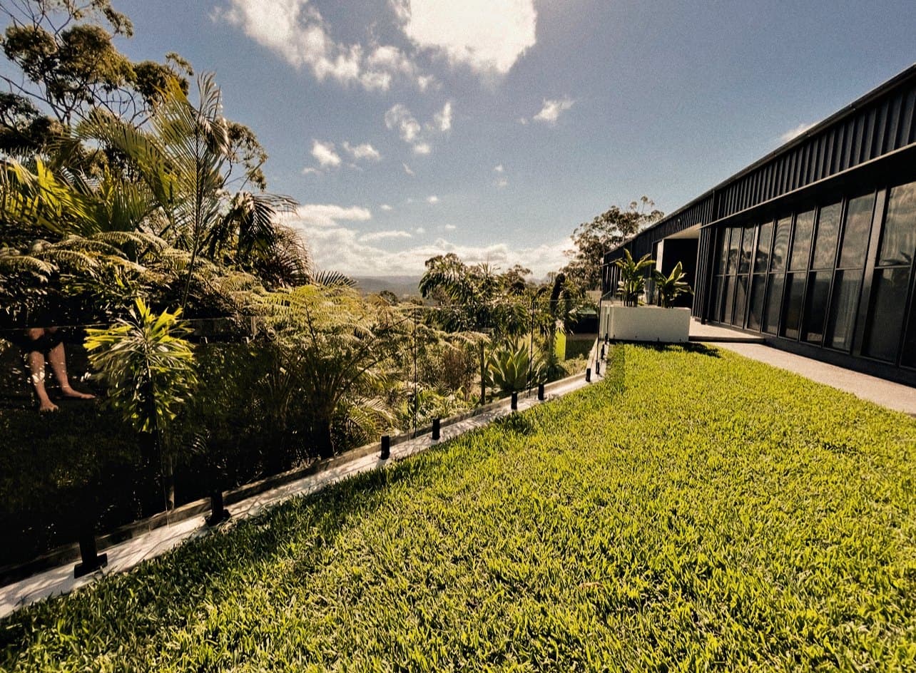 Sweeping maintained lawn at a premium Sunshine Coast property